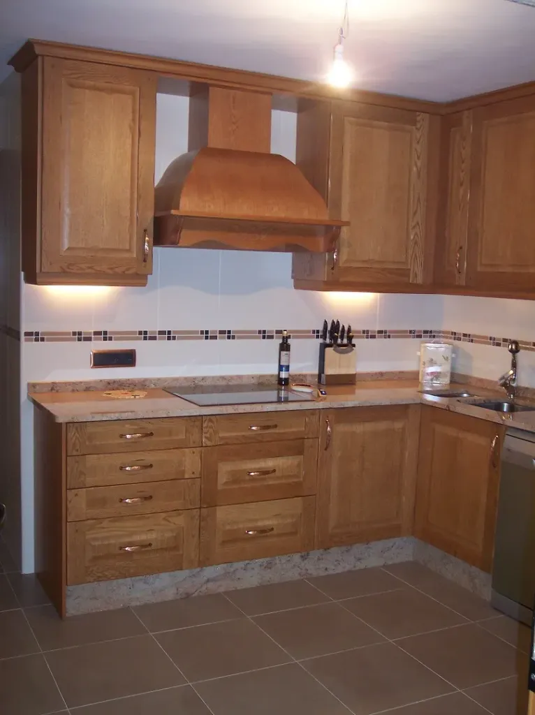 Cocina Madera roble tintado